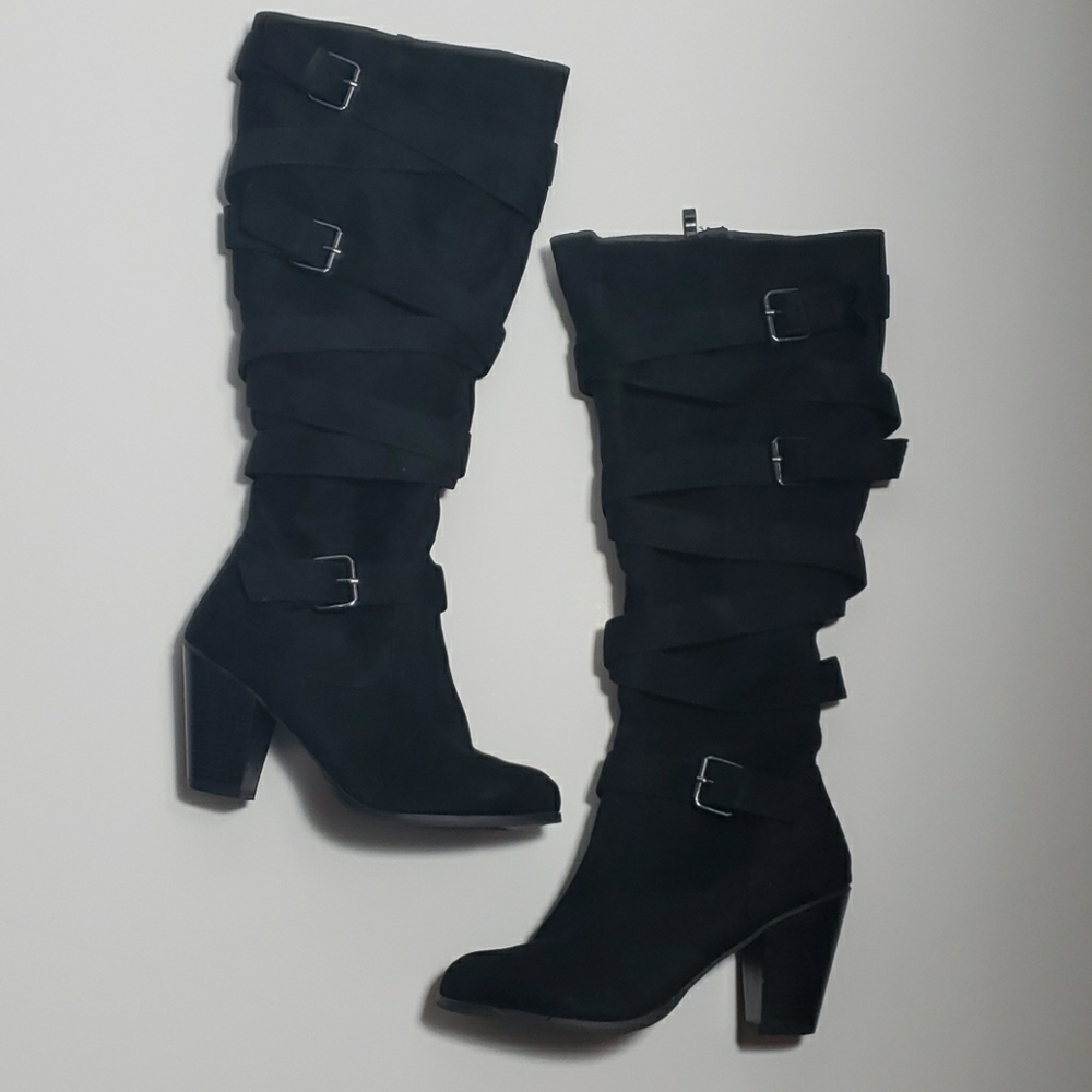 Torrid knee High Strappy Heel Boots